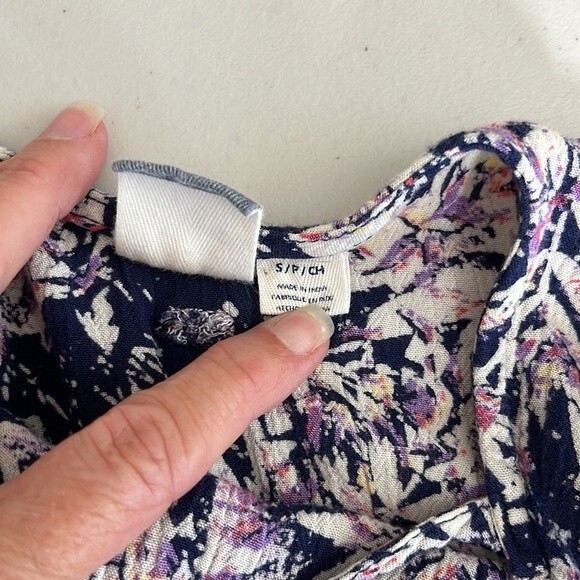 Roxy Swing Capella Dress Americano Blue Print Size Small - Picture 9 of 13